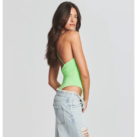 Ser.O.Ya Coral Bodysuit Lime Size XS - Picture 6 of 7